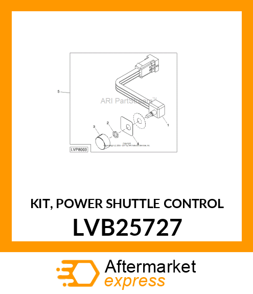 KIT, POWER SHUTTLE CONTROL LVB25727