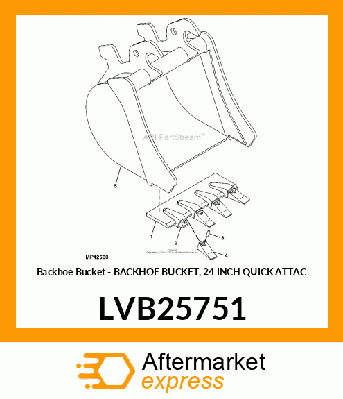 Backhoe Bucket LVB25751