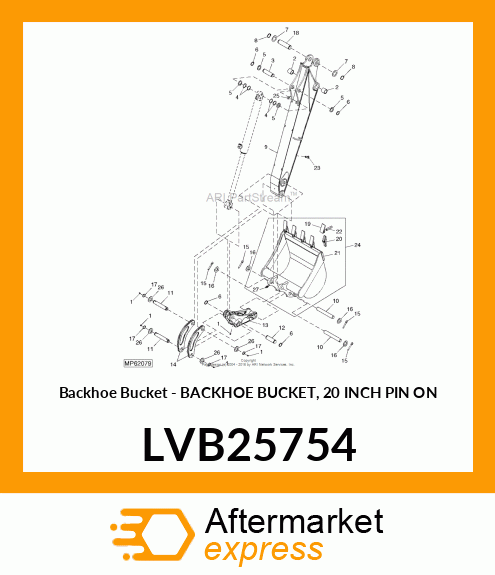 Backhoe Bucket LVB25754