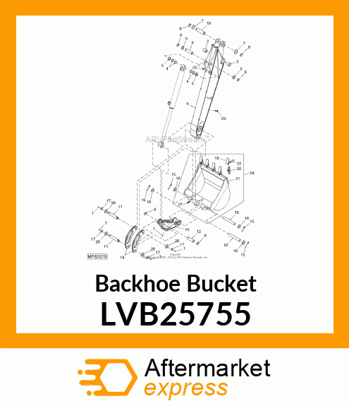 Backhoe Bucket LVB25755