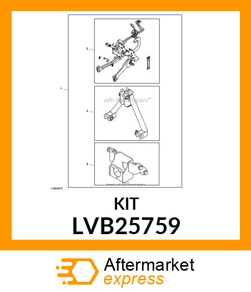 HITCH KIT, FPTO BRACKET LVB25759