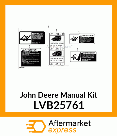 MANUAL KIT, KIT, FR/CAN OM SICMA TI LVB25761