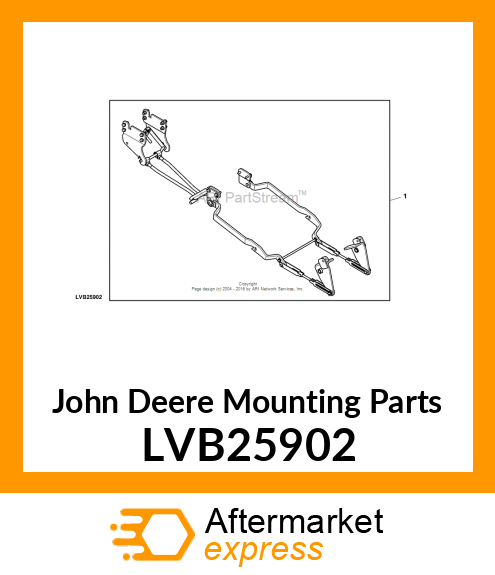 MOUNTING PARTS, BUNDLE, MOWER ATTAC LVB25902