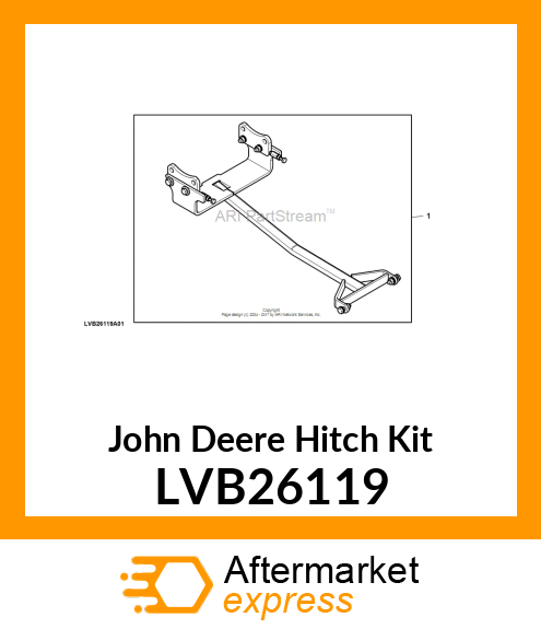 HITCH KIT, PUSH BAR LVB26119