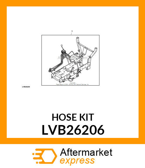 HOSE KIT, X20 SCR HOSE KIT LVB26206