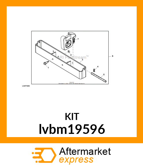 BRACKET KIT, KIT, FRONT WEIGHT BRAC lvbm19596