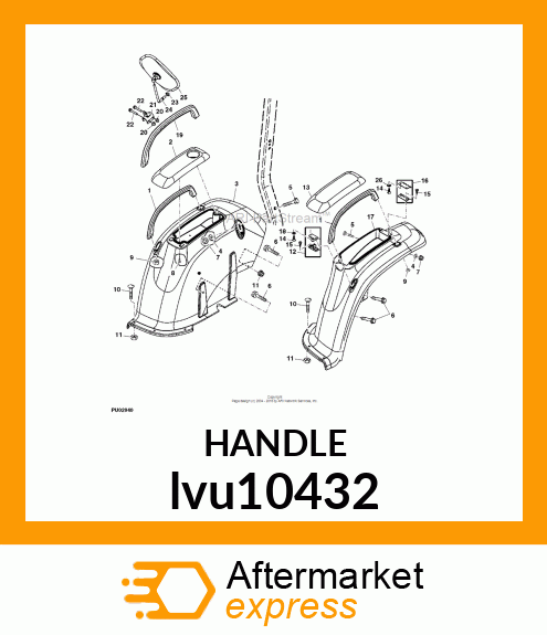 HANDLE, FENDER, ASSEMBLY (DOM) lvu10432