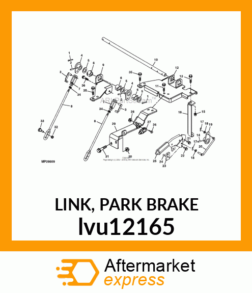 LINK, PARK BRAKE lvu12165