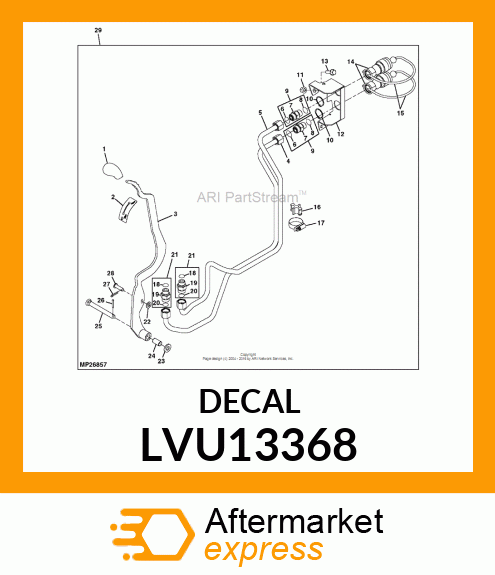 DECAL, 3RD SCV LVU13368