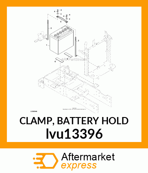 CLAMP, BATTERY HOLD lvu13396