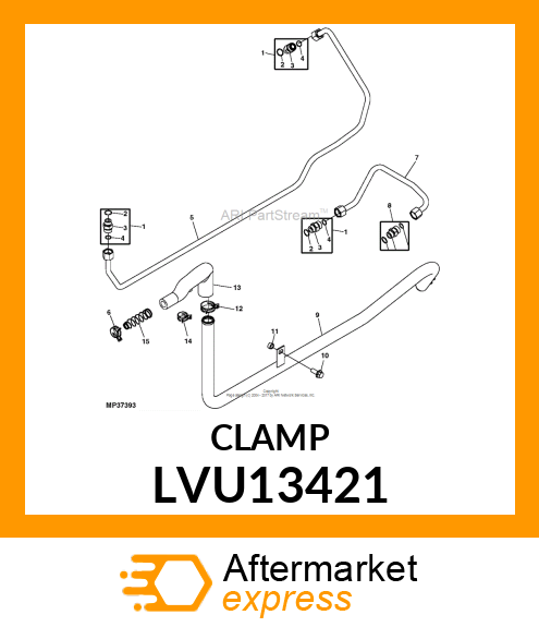 SUCTION MANIFOLD CLAMP, 4200 LVU13421