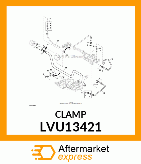 SUCTION MANIFOLD CLAMP, 4200 LVU13421