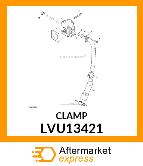 SUCTION MANIFOLD CLAMP, 4200 LVU13421