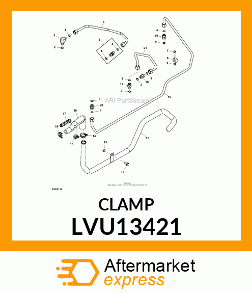 SUCTION MANIFOLD CLAMP, 4200 LVU13421