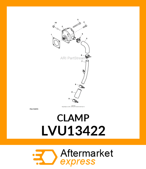 CLAMP, SUCTION MANIFOLD 42 LVU13422