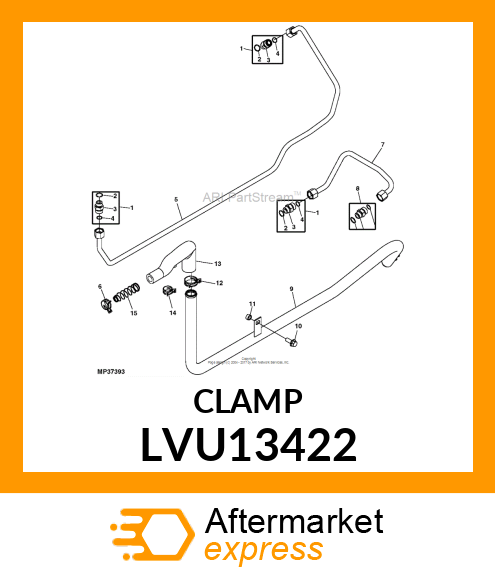 CLAMP, SUCTION MANIFOLD 42 LVU13422