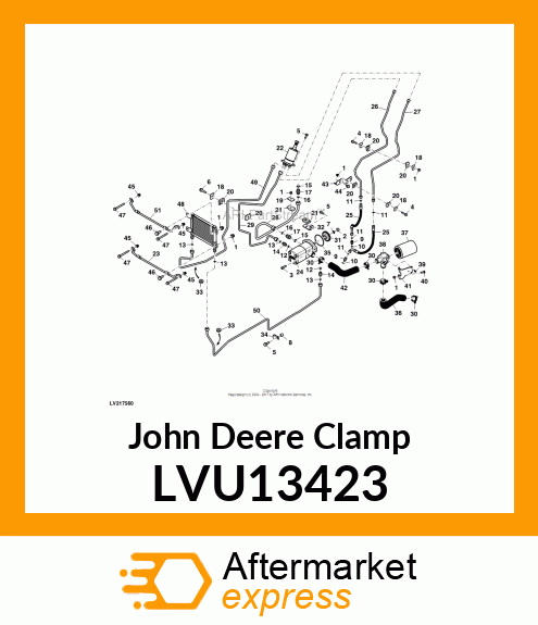 CLAMP, SUCTION MANIFOLD 4200 42MM LVU13423