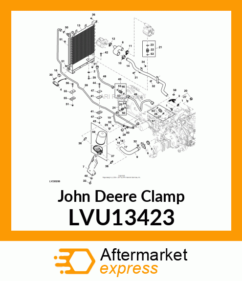 CLAMP, SUCTION MANIFOLD 4200 42MM LVU13423