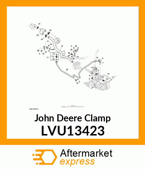 CLAMP, SUCTION MANIFOLD 4200 42MM LVU13423