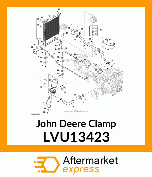 CLAMP, SUCTION MANIFOLD 4200 42MM LVU13423