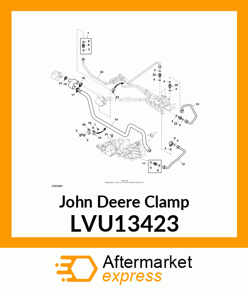 CLAMP, SUCTION MANIFOLD 4200 42MM LVU13423