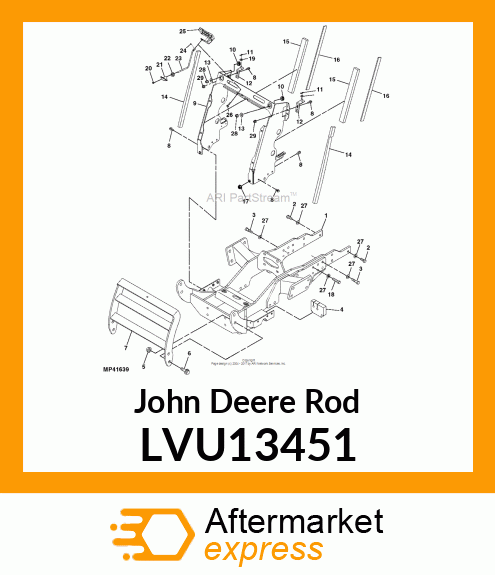 ROD, HOOD LATCH LVU13451