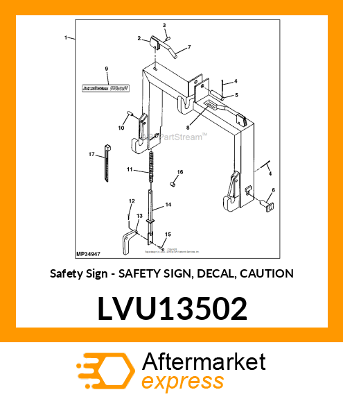 DECAL, CAUTION LVU13502