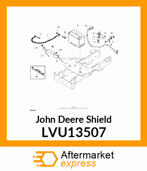 CLAMP,BATTERY HOLD DOWN LVU13507