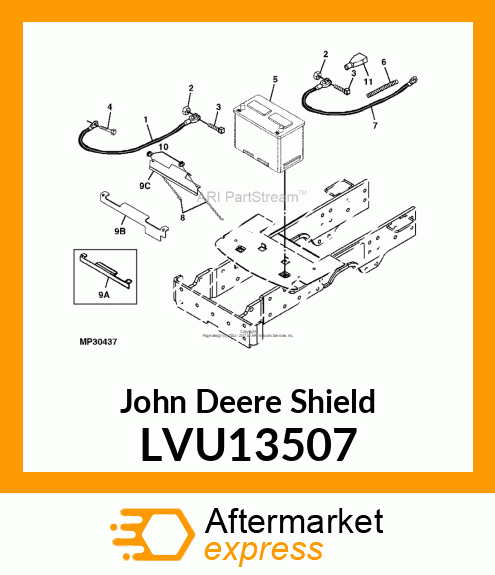 CLAMP,BATTERY HOLD DOWN LVU13507