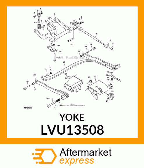 YOKE, ADJUSTABLE (PLATED) LVU13508