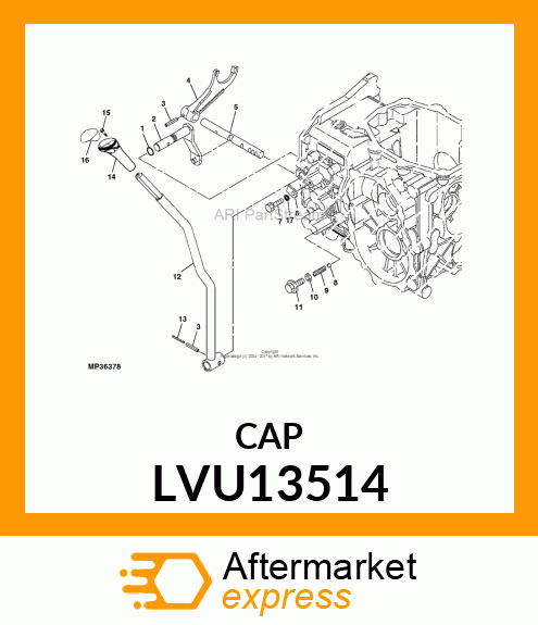 CAP,GENERIC SHIFT LVU13514