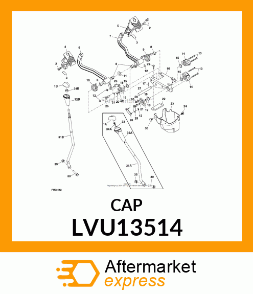 CAP,GENERIC SHIFT LVU13514