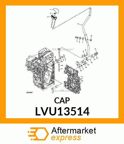 CAP,GENERIC SHIFT LVU13514