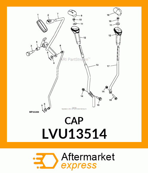 CAP,GENERIC SHIFT LVU13514