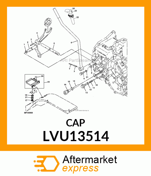 CAP,GENERIC SHIFT LVU13514