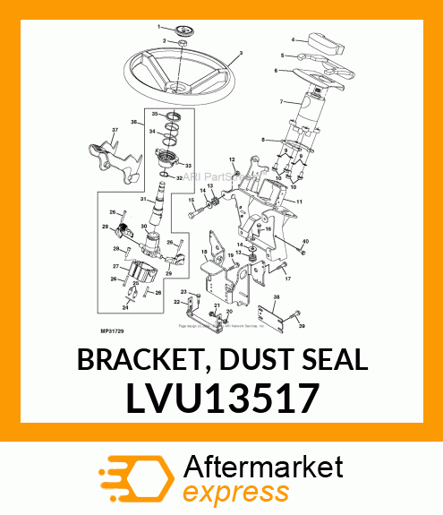 BRACKET, DUST SEAL LVU13517