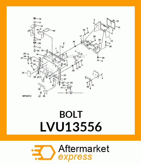 BOLT, TANK MOUNTING LVU13556