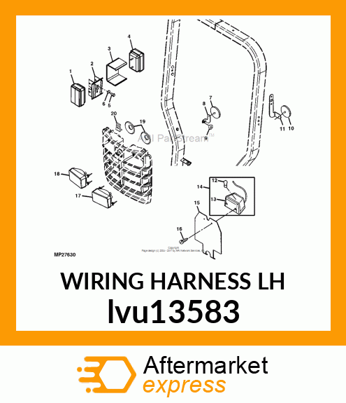 TURN SIGNAL WIRING HARNESS, WIRING lvu13583