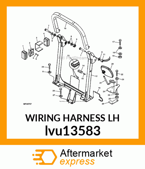 TURN SIGNAL WIRING HARNESS, WIRING lvu13583