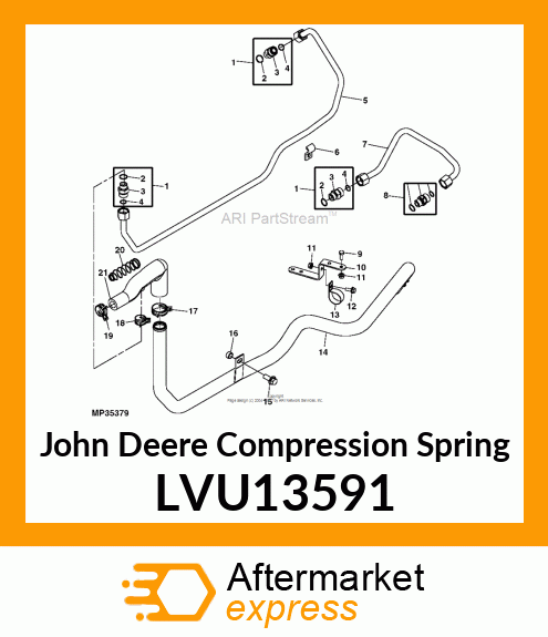 SPRING, 4210 SUCTION MANIFOLD LVU13591