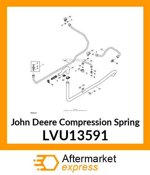 SPRING, 4210 SUCTION MANIFOLD LVU13591