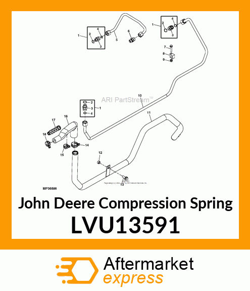 SPRING, 4210 SUCTION MANIFOLD LVU13591