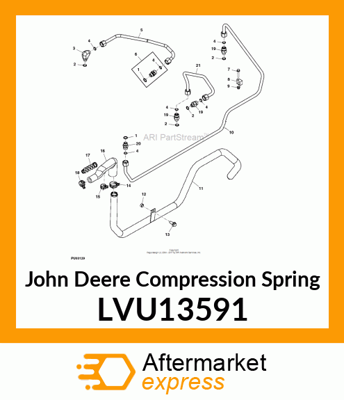 SPRING, 4210 SUCTION MANIFOLD LVU13591