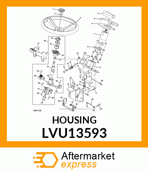 BASE, TILT STEERING LVU13593