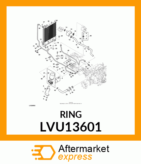 SEAL, PACKING 0.125 X 1.475 ID LVU13601