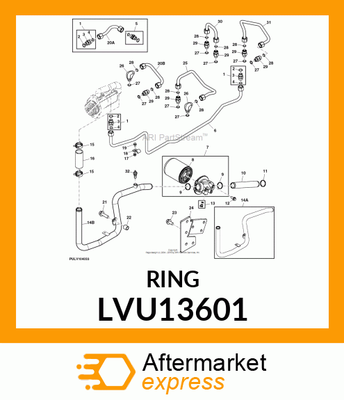 SEAL, PACKING 0.125 X 1.475 ID LVU13601