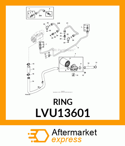 SEAL, PACKING 0.125 X 1.475 ID LVU13601