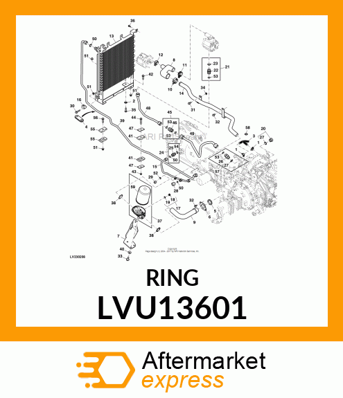 SEAL, PACKING 0.125 X 1.475 ID LVU13601