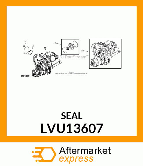 SEAL, PACKING 0.099 X 2.612 I.D. LVU13607