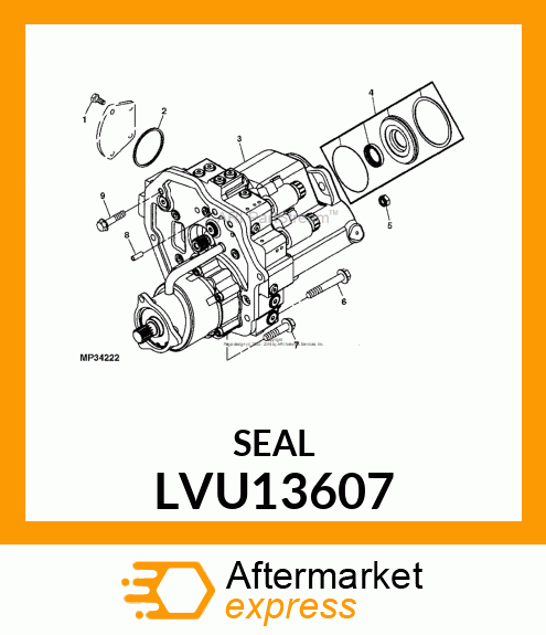 SEAL, PACKING 0.099 X 2.612 I.D. LVU13607